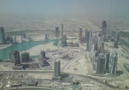 burk khalifa from the top