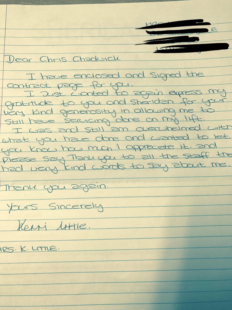Letter from Kerry