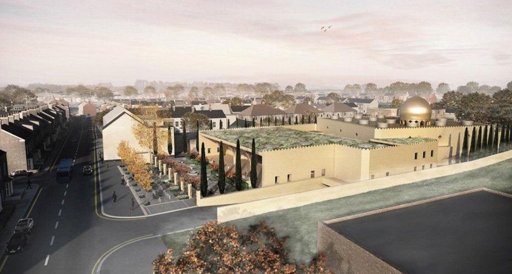 artist impression of cambridge mosque