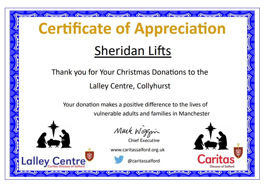 lalley centre cerfificate 