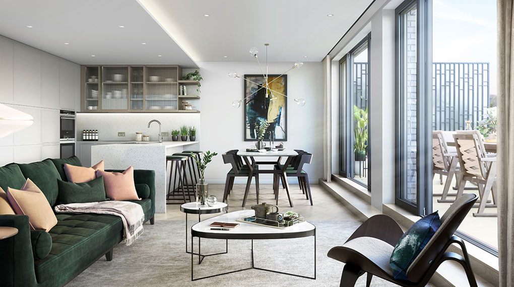 proposed look of apartment at hornsey town hall